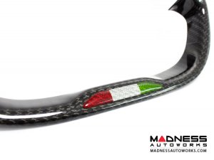 Alfa Romeo 4C Steering Wheel Trim - Carbon Fiber - Steering Wheel Badge - Italian Theme 